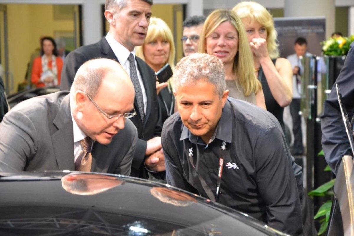 Príncipe Alberto de Mónaco junto al fundador de Spania GTA